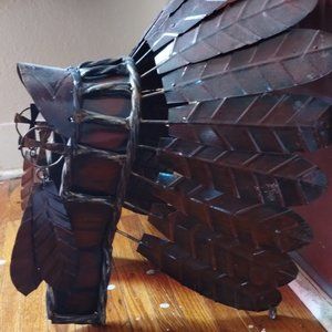 Custom native steel native headdress